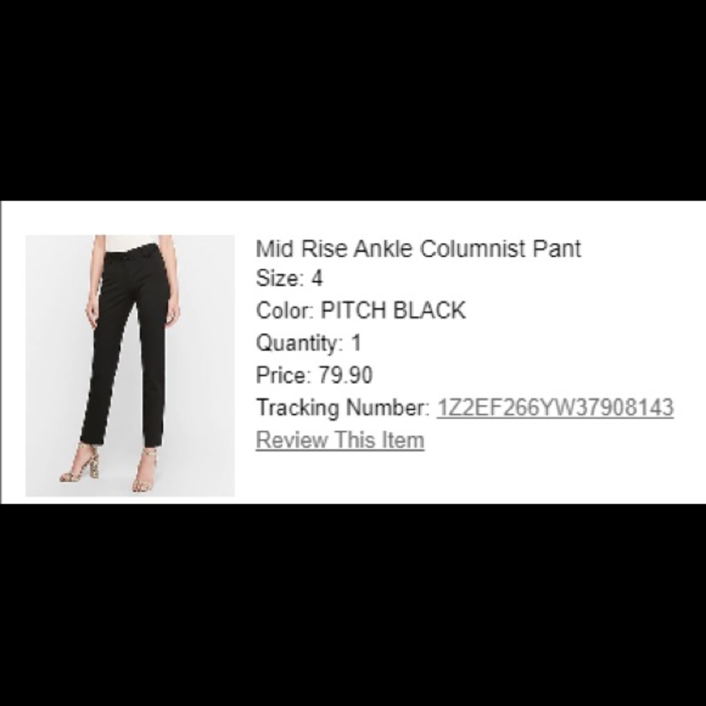 NWOT Mid Rise Ankle Columnist Pant